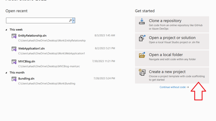 ایجاد اولین پروژه Asp.Net MVC