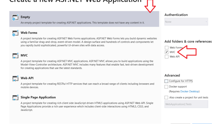 ایجاد اولین پروژه Asp.Net MVC