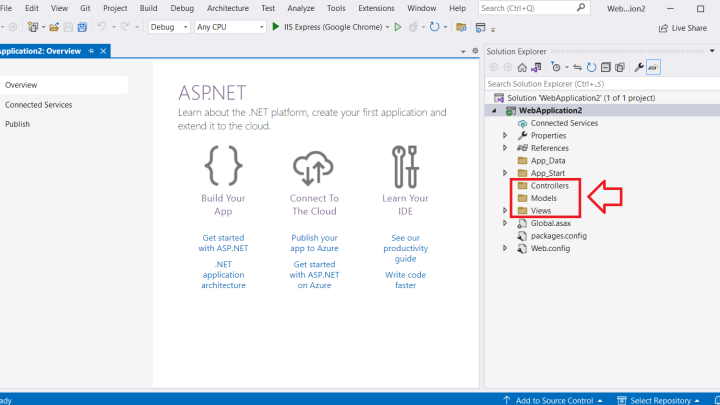 ایجاد اولین پروژه Asp.Net MVC