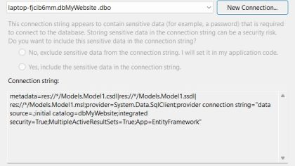 Connection and DataBase Name