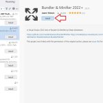 نصب اکستنشن Bundler & Minifier 2022